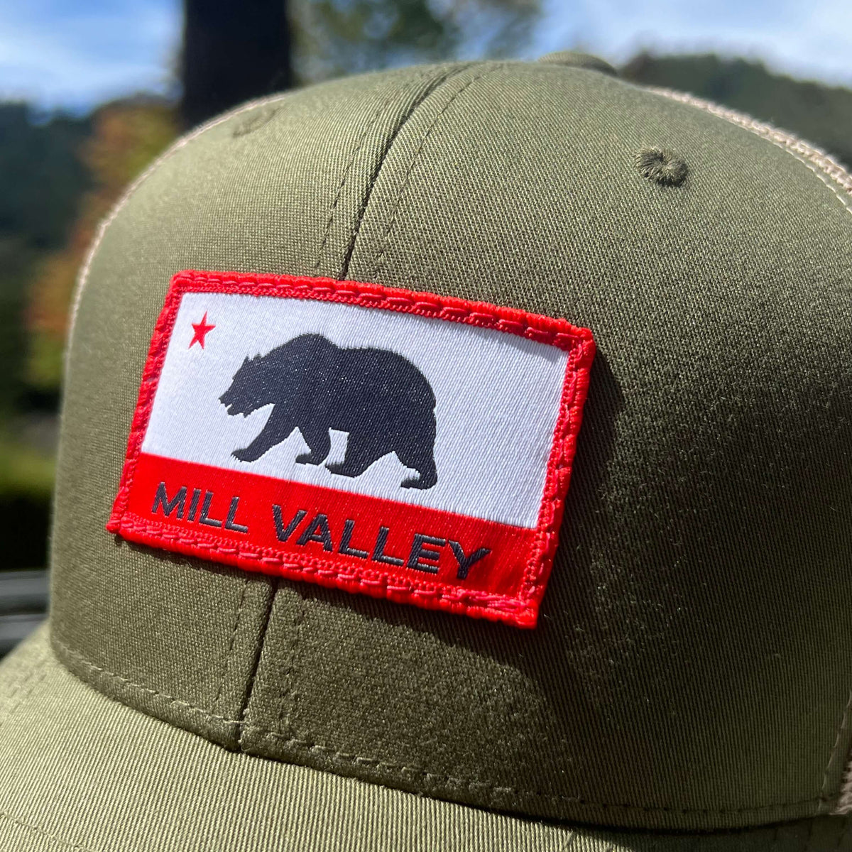 Mill Valley CA Flag Hat