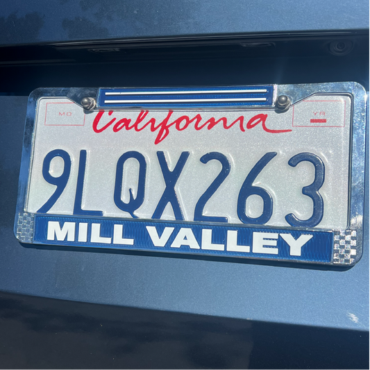 Mill Valley License Plate Frame