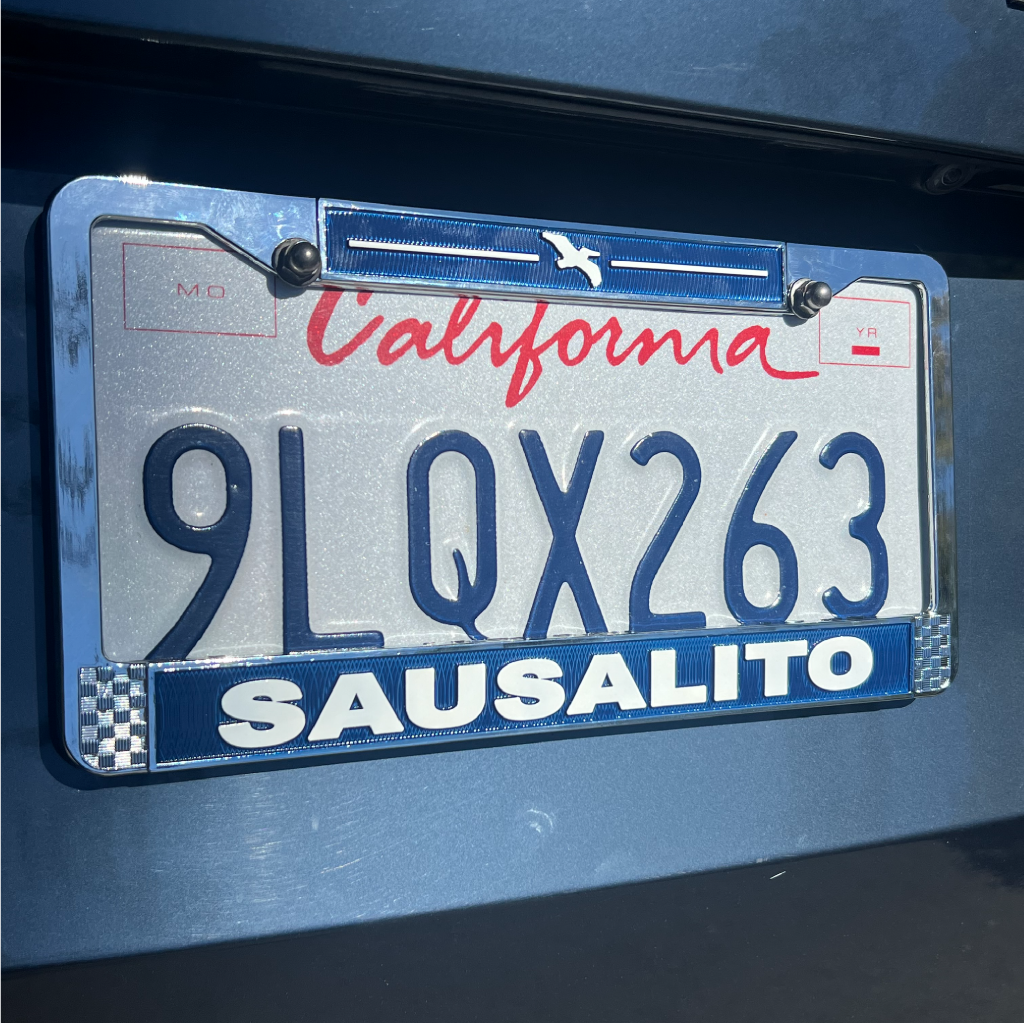 Sausalito License Plate Frame